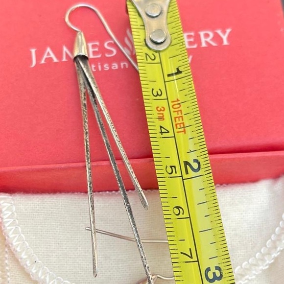 James Avery Hammered crescent dangle earrings - Picture 9 of 10